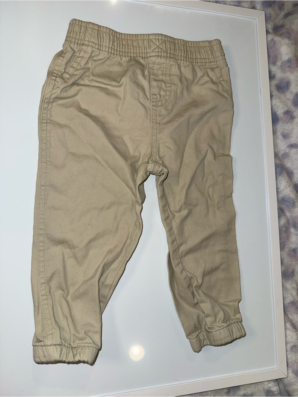 Wrangler Kids Khaki Elastic-Waist Joggers